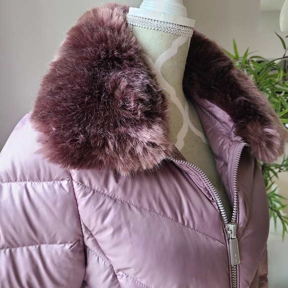 Kenneth Cole Faux Fur Puffer Jacket - Picture 4 of 12